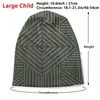 Berets Olive Green Line Work On Textured Cloth-Abstract Geometric Pattern Beanies Knit Hat Grass Khaki Art Mudcloth