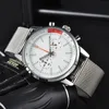 2023 Montre de luxe pour hommes de marque originale Navitimer B01 Mode Business Montre automatique Date Quartz Horloge Bracelet en acier cadeau Breitling-1