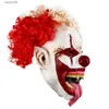 Party Masks Halloween Clown Mask Latex Fancy Dress Costume Scary Full Head Horror Fancy Dress Party Pests T230905