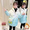 Down Coat Girls Kids Down Coat Jacket Overcoat Cotton Fashion Plus Thicken Winter Warm Sports Children's Clothing R230905