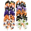 Other Event Party Supplies 1PC Halloween Bow Hair Clips Kids Girls Skeleton Skull Bat Hairpins Ghost Pumpkin Boutique Accessories Festival Gifts 230905