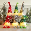 Décorations de Noël Glowing Gnome Décoration de la maison Poupée sans visage Scène Accessoires Année Cadeaux Navidad Natal Cadeau 230905