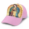 Casquettes de baseball Notre-Dame de Guadalupe Vierge Marie Tilma Casquette de basket-ball Hommes Femmes Mode All Over Print Noir Unisexe Adulte Chapeau