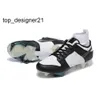 Nuevas botas de fútbol 23ss VAP0R Edge DNUK Panda zapatos de fútbol americano DZ4890-001 botas de fútbol para hombre blancas y negras