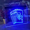 Royal poker beer bar pub LED sinal de luz neon decoração de casa artesanato 252K