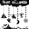 Party Decoration 6pcs Halloween Spider Ghost Hanging Banner Garland Scary Pendants Ornament Halloween Party Decorations for Home Haunted House x0905