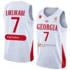 Gedrucktes WM 2023 Basketball 5 Mamukelashvili Trikot Georgia Shirt Nationalmannschaft 4 Rati Andronikashvili 35 Goga Bitadze 25 Thaddus McFadden 23 Shengelia