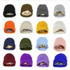 Beanie/Skull Caps Winter Thicken Satin foder Beanie Hats för kvinnor Män håller varm bomullsskydda hår pojkar flickor virkade skallar kepsar stickad hatt 230905