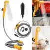 Équipement d'hydratation Douche de camping Pompe haute pression 12 V Randonnée en plein air Douche électrique avec seau d'eau de 20 L Lavage de voiture Bain pour animaux de compagnie Arrosage des plantes 230905