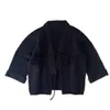 Pulls pour hommes Kapital Vintage Japon Style Lâche Pull Casual Daopao Manteau Hommes et Femmes Noir Vneck Épais Manches Courtes Rétro Cardigan 230904