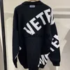 رجال أسفل باركاس خطاب كبير طباعة سترة عالية الشارع جولة الرقبة Pullover عرضية VTM Sweatshirts للرجال النساء x0905