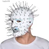 Party Maskers Terror Film Hellraiser Masker Halloween Party Cosplay Infernal Nail Ghost Kostuum Props Horror Duivel T230905