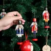 2021 Houten Ornamenten Kerst 6 Stuks Notenkraker Houten Kerstfiguren 12 Cm Walnoten Soldaten Poppen Desktop Decor Kerstcadeau 2011190f