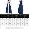 Vestidos casuais básicos espartilho maxi vestido slash neck mulheres cordão longo medieval estilo renascentista flare manga fora do ombro férias outfit 230905