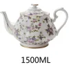 Керамический чайник из костяного фарфора, набор, прекрасный фарфоровый чайник большой емкости для свадебного подарка242j