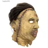 Maschere per feste Maschera horror di Halloween Texas Chainsaw Killer Maschere in lattice Maniac Slayer Puntelli Cosplay Accessori T230905