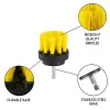 Ny Power Scrub Brush Drill Cleaning Brush 3 st/parti för badrumsduschplattor Gordlösa Power Scrubber Drill Attachment Borste till sjöss