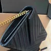 Väskor kuvert klaff messenger kvinnors män äkta läderväska designer resor crossbody tote metall kedja lyx hand yslii väska designer väska caitlin_fashion_bagss02