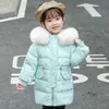 Piumino Gradi Piumino bianco spesso invernale per vestiti da ragazza Cappotto per bambini con cappuccio Capispalla per bambini R230905