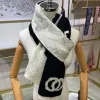 Sciarpa di lana firmata Echarpe Sciarpe di lusso Motivo a quadretti per donna Uomo scialle caldo invernale Moda inverno nero