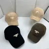 Luxury brand designer hat Ce's new corduroy classic casual trend simple baseball cap 104265