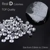 سوء الماس 1.0Ct حزمة حقيقية أعلى د اللون VVS1 أحجام صغيرة الحجارة فضفاضة 0.8 مم-3.0 مم من الأحجار الكريمة مرور الماس تم اختباره 230904