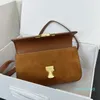 Flap Crossbody Tassen Damesmode Handtassen Portemonnee Frosted Koeienhuid Gouden Hardware Onderarmpakket Klassieke Schoudertas Effen Portefeuilles