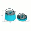 Camp Kitchen Silicone Folding Kettle Camping Teapot Portable Coffee Tea Cooker Collapsible Mini Boiling Water Pot With Tear Handing Supplies 230905