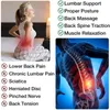 Back Massager Bårmagnetoterapi Massage Tools Stretch Fitness Lumbal Support Relaxation Spine Pain Relief 230904