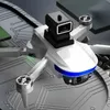 Drone giocattolo telecomandato B5 senza spazzole bianco/arancione con doppia fotocamera HD 1 batteria Posizionamento del flusso ottico Evitamento intelligente degli ostacoli a 360° Decollo con una sola chiave