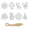 2023 New Christmas Tree Decorations Pendant Christmas Silver Powder Tripper New Year Party Scenario Room Decor