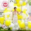 Other Event Party Supplies 510121836inch Latex Balloons Vitality Sunshine Yellow Globos Activities And Celebrations Birthday Childrens Day Decor 230905