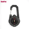 Outdoor Gadgets Kanpas Waterproof Carabiner outdoor compass with luminous and 1-2-3system/Tourist compass / blue compass 230905