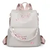 Sacs à bandoulières Ventes 3 couleurs Sweet Little Fresh Flowers Broidered Handbag Light Light Soft Imperproof Nyon Loison Sac à dos Étudiant de mode College Bag 6856 # #