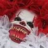 Anderes Event-Partyzubehör Lofytain Gruseliger Clown-Kranz, Wanddekoration, gruseliger Kranz, Horror-Halloween-Türhänger-Kranz für Maskerade, Rave-Festival-Party 230905