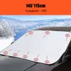 Uppgradera bil snöisskydd fönster vindrutan solskugga fram bakre vindrutan block täcke visir auto exteriör tillbehör