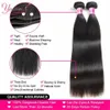 Lace Wigs Youngol bundel rambut lurus manusia Brasil Virgin Natural hitam jalinan 1 3 4 buah 30 inci ekstensi 230905