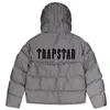 London Trapstar Down Jacket Parka Men Embroidery Winter Hip Hop Shiny Black Warm Outwear