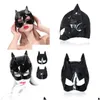 Party Masks Sexy Leather Cat Head Mask Fetish Hood Half Face BdSM Pet Roll Spel Slave Bondage Toys For Women Q0818 Drop Delivery Hom Dhked