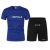 2023 Summer Breattable Mesh Short Sleeve + Shorts Set tillgängligt S-4XL