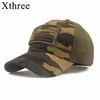 Casquettes de balle Xtrois printemps été unisexe Camouflage Baseball pour hommes Usa drapeau Casquette maille décontracté Casquette Snapback chapeau os