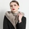 Womens Fur Faux Imitation Mink Liner Midi Coat Winter Plus Velvet Warm Hooded Drawstring Slim Waist Women Parka Jacket Overcoat 230904