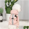 Dog Apparel Pet Waterproof Breathable Reflective Raincoat Puppy Coat Clothing Supplies Drop Delivery Home Garden Dhhaa