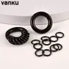 Navel Bell Button Rings Vanku 2pcs Round Ring Ear Hanger Weights For Stretched Earlobe Plugs Piercing Stainless Steel Gauges Jewelry 230905