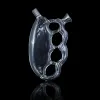 Bong Glass Brass Knuckles Bubbler Smoking Pipes Inch Blunt Recycler Water Hand Pipe For Tobacco Rolling Paper Travel Dry Herb Cigarette ZZ