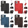 Étuis portefeuille en cuir PU pour Samsung S23 FE M54 M34 M53 M33 A54 A34 Moto G 5G 2023 G53 A73 E13 G Stylus 5G Edge 40 Power 2023 Cube ID Card Slot Holder Business Flip Cover Pouch