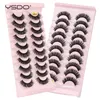 Falska ögonfransar YSDO 510 Par Mink Makeup Beauty Eyelash Extension Natural Fluffy 3D Lashes Maquiagem Thick Volume Cilios 230904