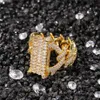 18K Vergulde Ringen Met CZ Steen Iced Out Cool Hiphop Ring Brand Design Luxe Hip Hop Sieraden Volledige Dimaond cluster Ringen247B