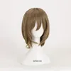 Perruques de Cosplay Persona 5 Goro Akechi, perruques de Cosplay courtes en lin gris foncé, perruque synthétique résistante à la chaleur, bonnet de perruque 230904