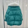 Kvinnors päls faux naturlig kappa kvinnor avtagbar riktig jacka kvinnlig vinter vit anka ner lös varma mode casual parkas 230904